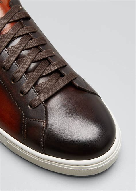 real leather sneakers men's